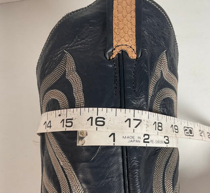 Vintage Larry Mahan Snakeskin Cowboy Boots | Exotic | Narrow | Men’s 11 B