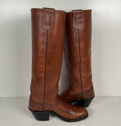Vintage Olathe Tall Top Buckaroo Boots | USA Made | Men’s 5 B | Women’s 6