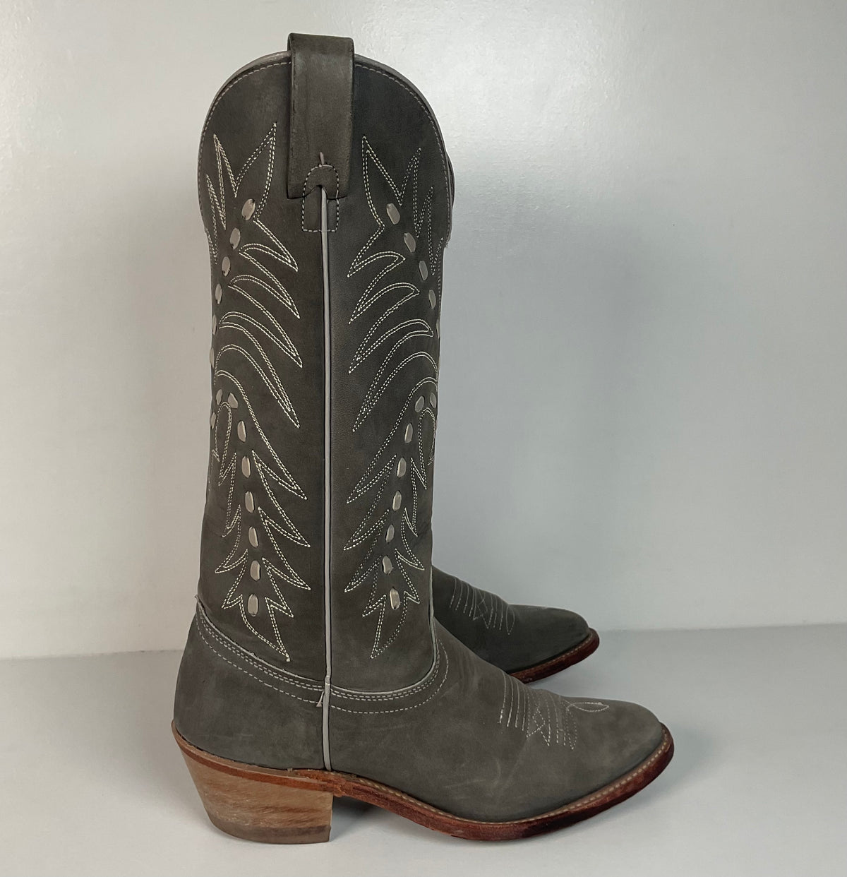 Vintage Texas Suede Cowgirl Boots | Buck Lace | USA Made | Women’s 7.5 M