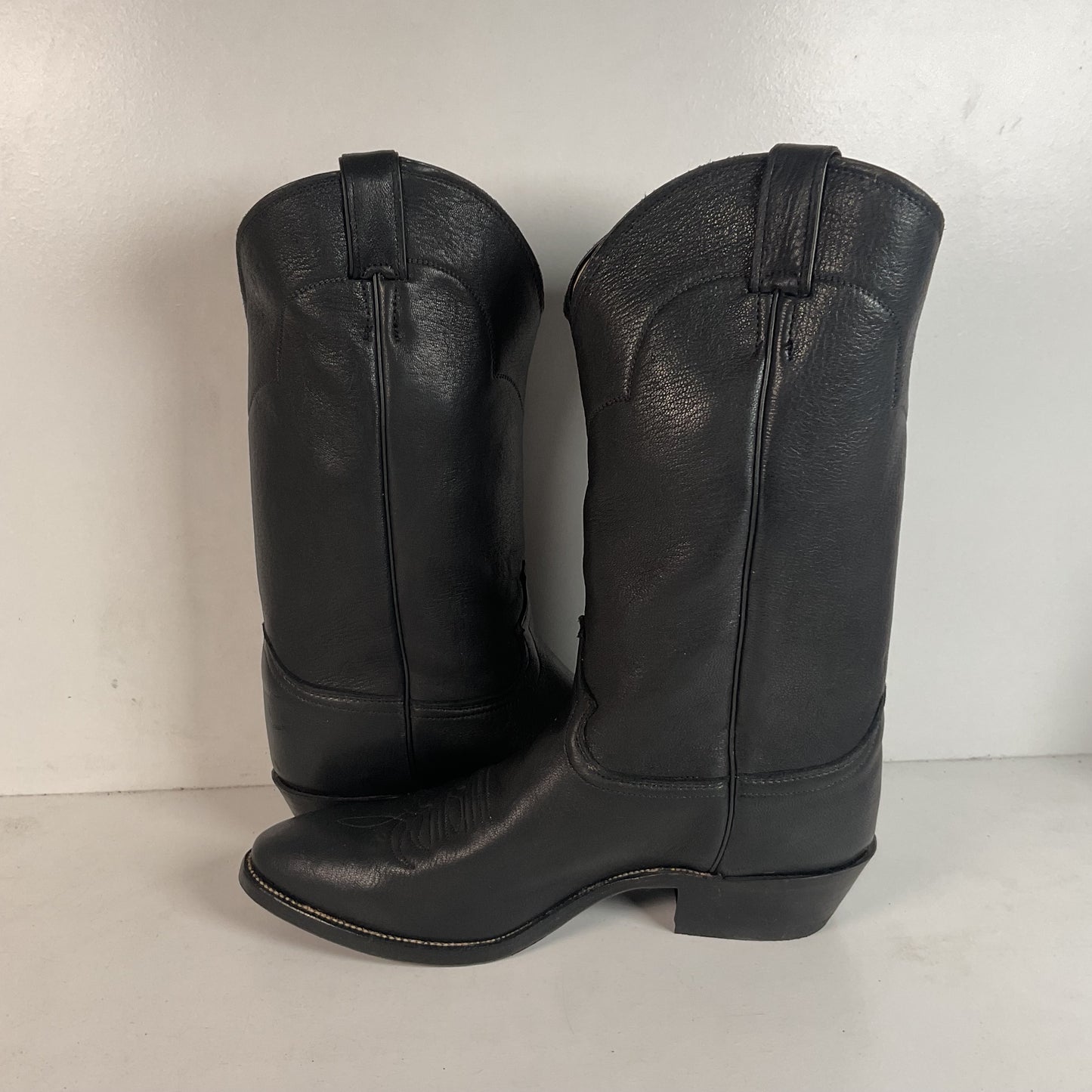 Vintage Justin European Elk Cowboy Boots | USA Made | 11 EE