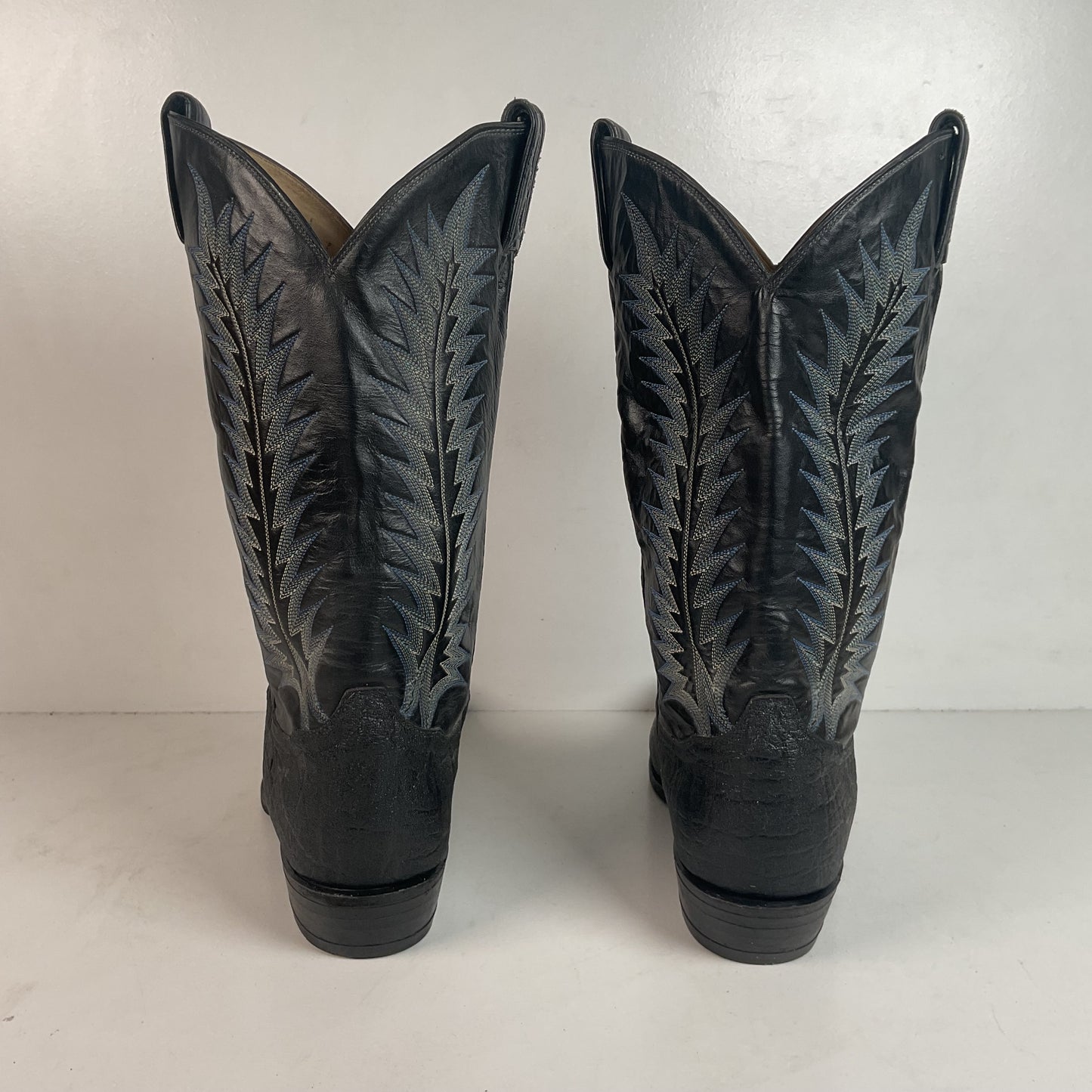 Vintage Tony Lama Elephant Cowboy Boots 10.5 EE Gold Label USA Made