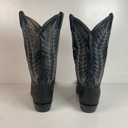 Vintage Tony Lama Elephant Cowboy Boots 10.5 EE Gold Label USA Made