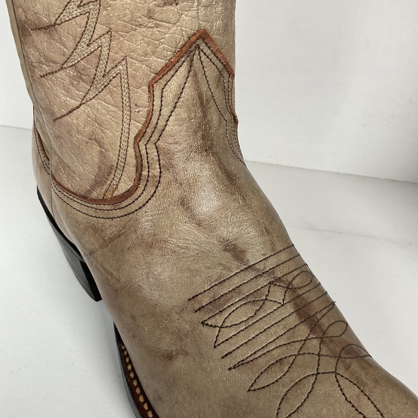 Vintage Nocona Cowgirl Boots | Marbled Grey | Men’s 6 | Women’s 7