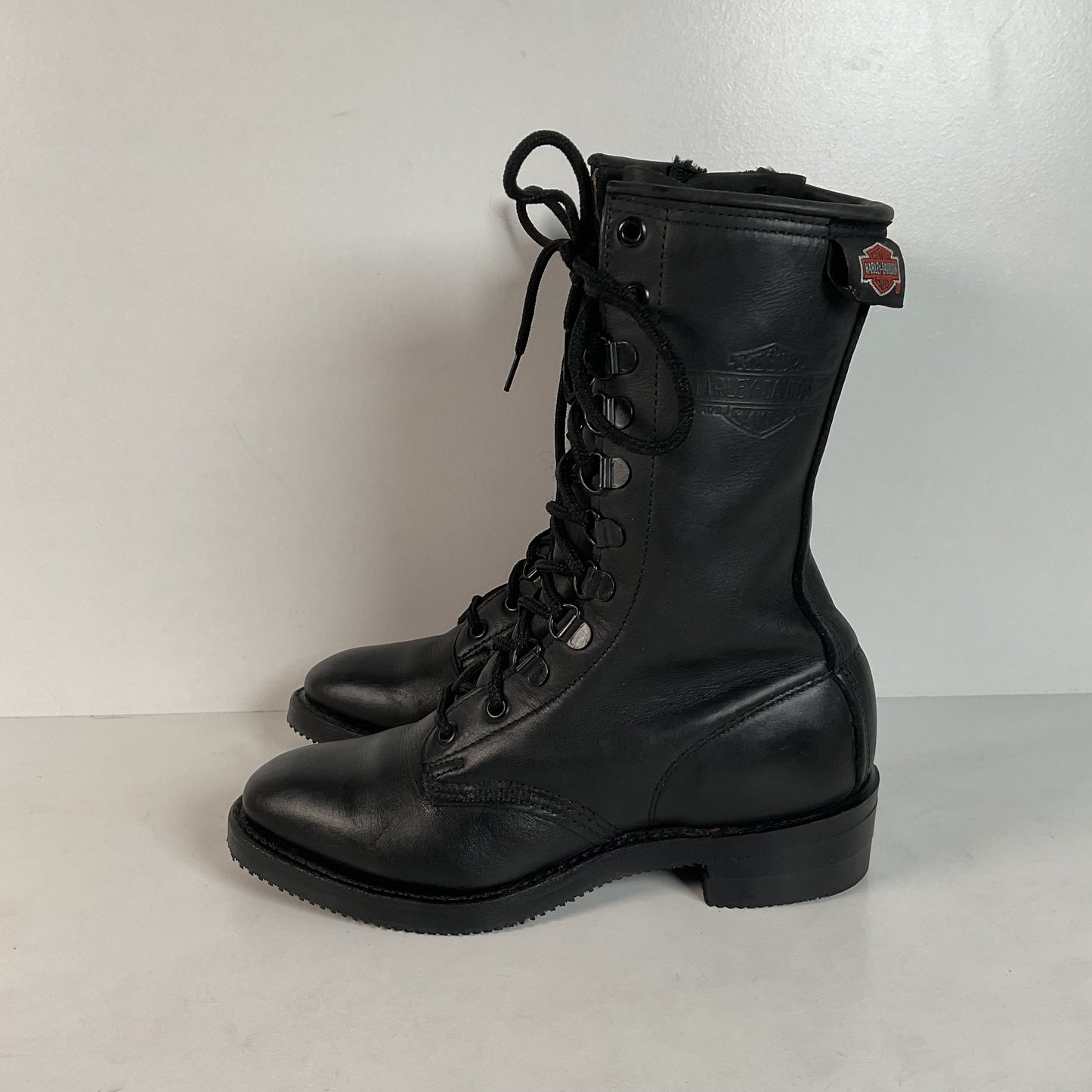 Vintage Harley Davidson Lace Up Boots | USA Made | Women’s 6
