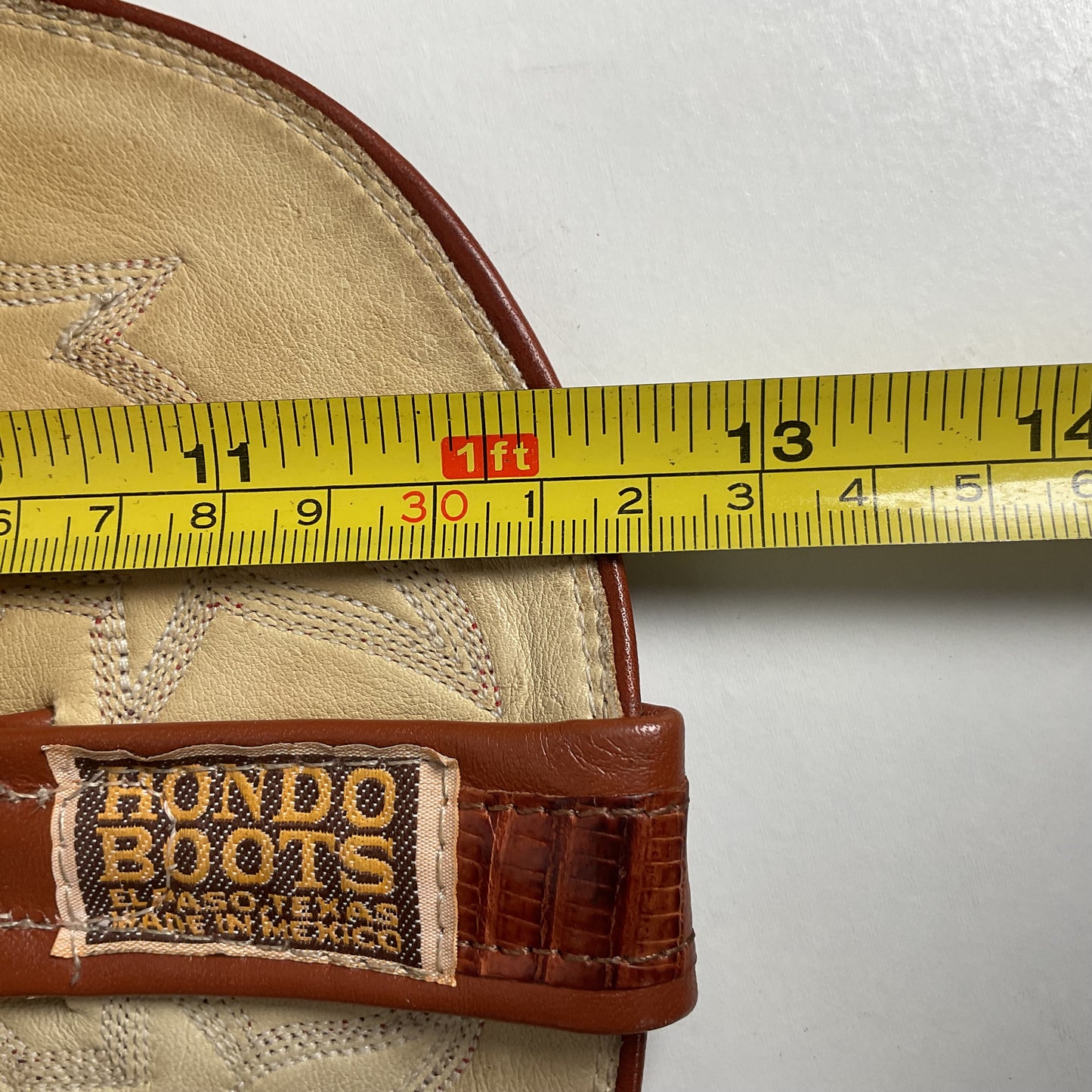 Vintage Hondo Cowboy Boots | Pieced Teju Lizard | Extra Wide | 10 EE