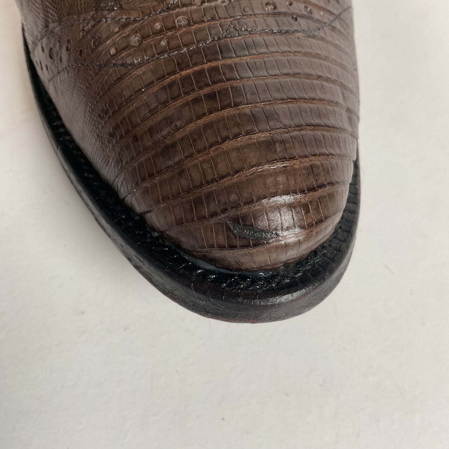 Vintage Justin Teju Lizard Cowboy Boots | Brogued | USA Made | Men’s 10.5 B