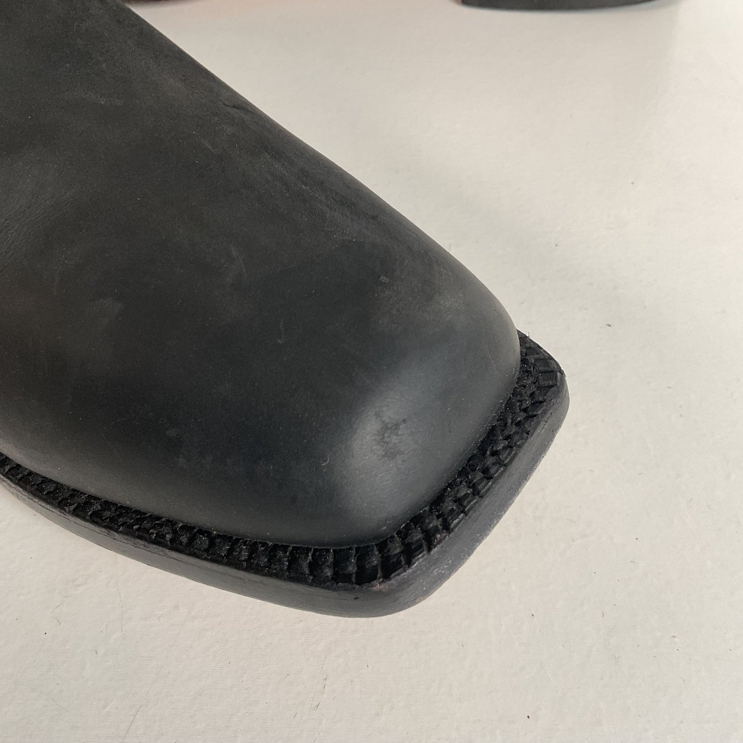 Custom Black Oiled Lace Up Boots Men’s 8 Narrow | Women’s 9 Victorian