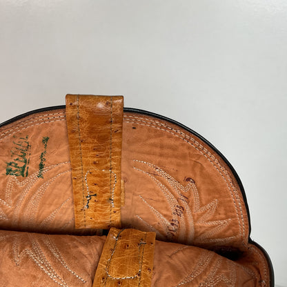 Vintage Nocona Wingtip Cowboy Boots | Exotic Ostrich Quill | Men’s 11 D