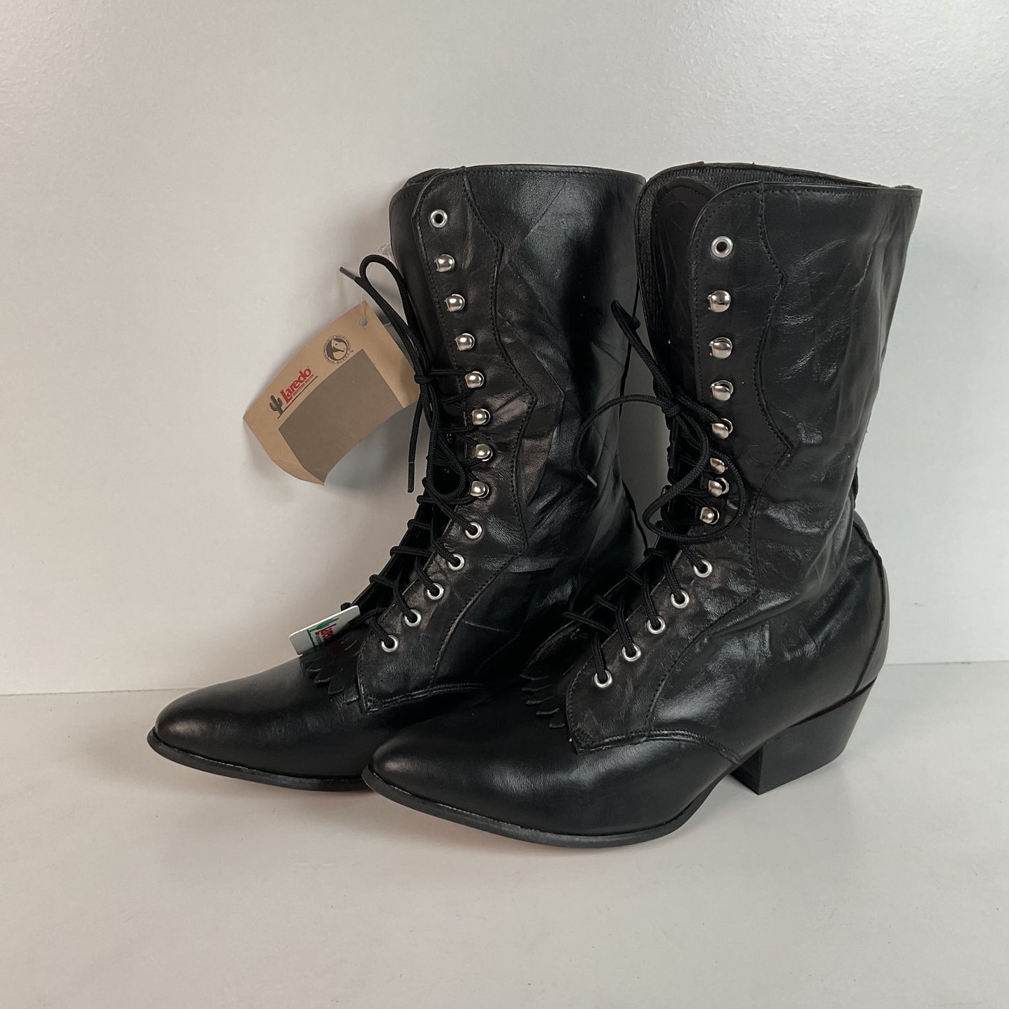 Laredo Edwardian Lace Up Boots | Western Packer | USA Made | Women’s 7 M