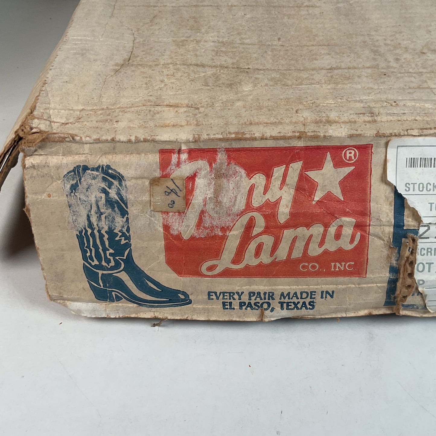 Vintage Tony Lama Cowboy Boot Boxes Empty Lot Of (2)