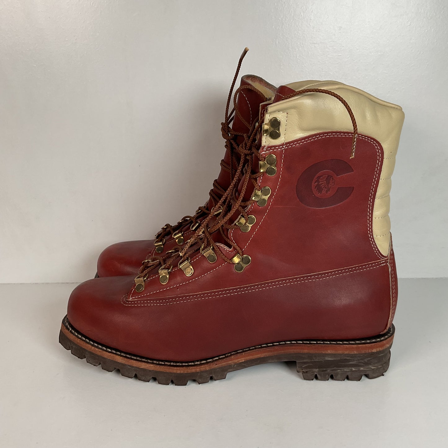 Vintage Chippewa Kush N’ Kollar Mountaineering Boots 13 D USA Made Insulated