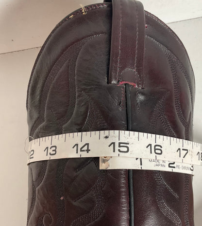 Vintage Tony Lama Cowboy Boots Men’s 9.5 D Black Cherry