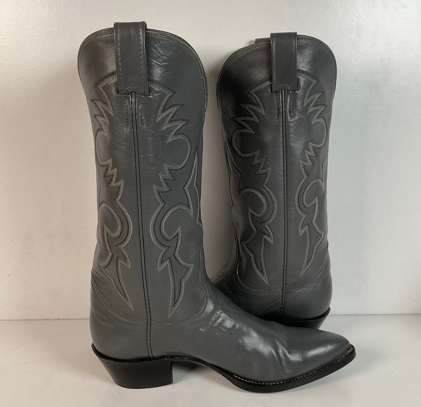 Remington Custom Cowboy Boots | USA Made | Grey | Men’s 8.5 B | Women’s 9.5