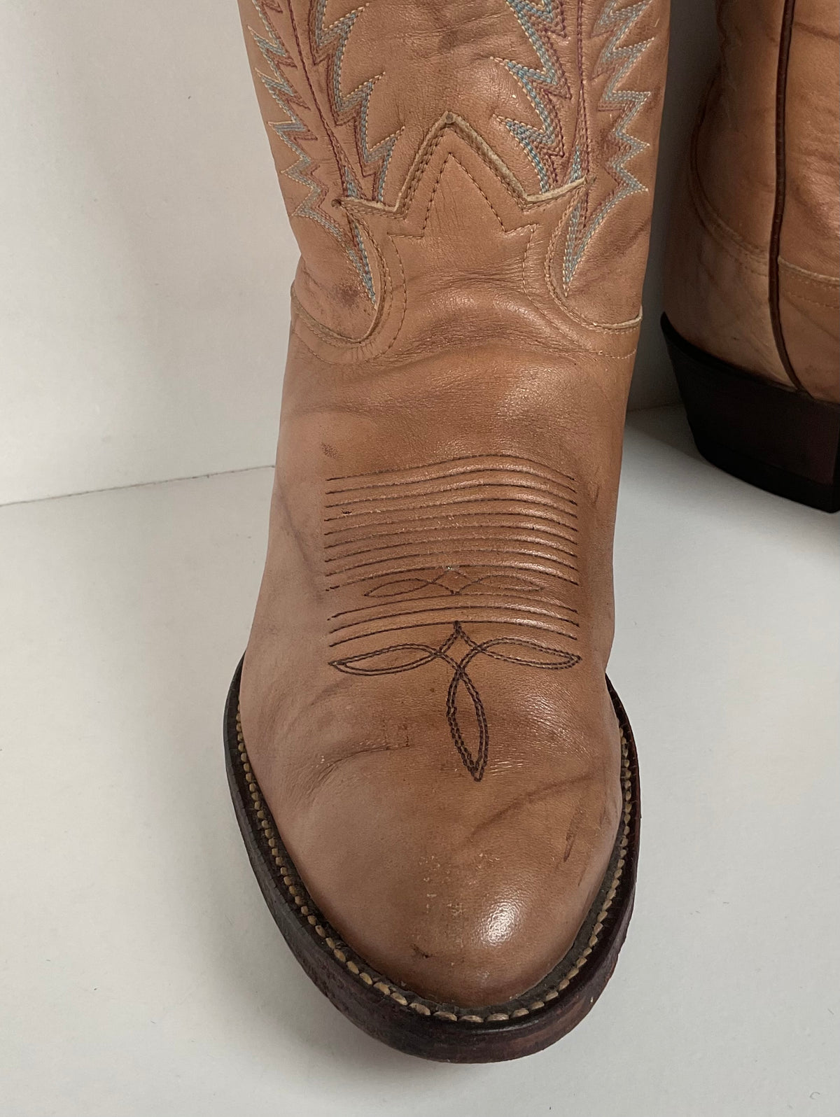 Vintage Tony Lama Gold Label Cowboy Boots | Marbled Leather | Men’s 8 D