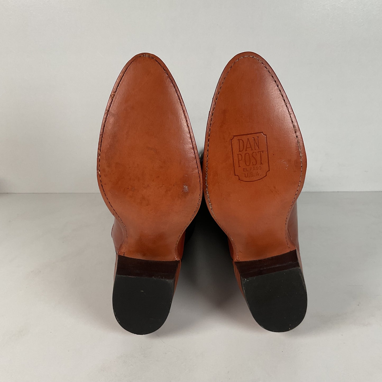 Vintage Dan Post Cowgirl Boots | USA Made | Tooled Inlays | Women’s 7 M