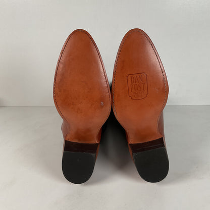 Vintage Dan Post Cowgirl Boots | USA Made | Tooled Inlays | Women’s 7 M