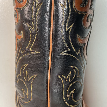 Vintage Tony Lama Longhorn Cowboy Boots | ￼Gold Label | Men’s 8.5 | Women’s 10