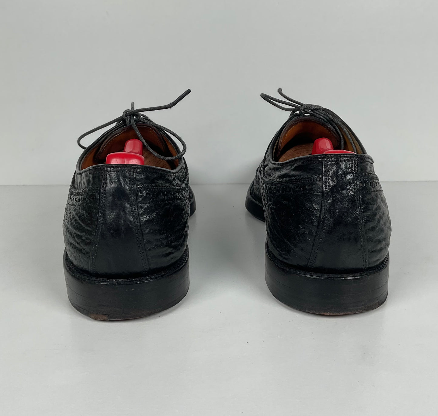 Vintage Florsheim Imperial Derby Shoes | Kenmoor | Exotic Shark | Men’s 8 C