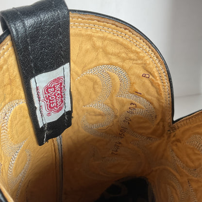 Vintage Nocona Teju Lizard Cowboy Boots 11 B USA Made