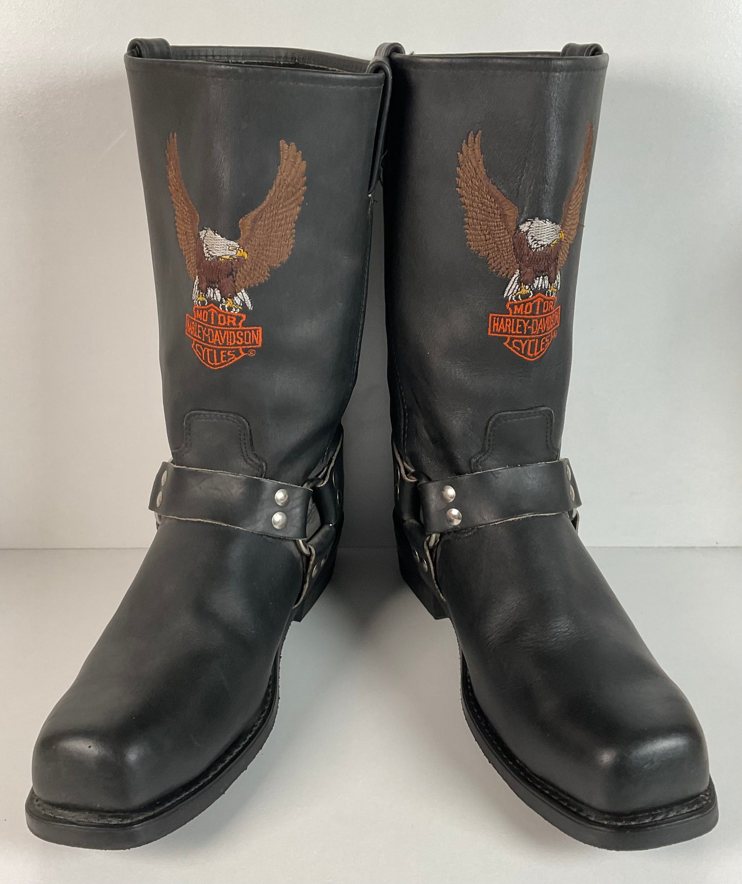 Harley Davidson Steel Toe Engineer Harness Boots 12 D O-Ring