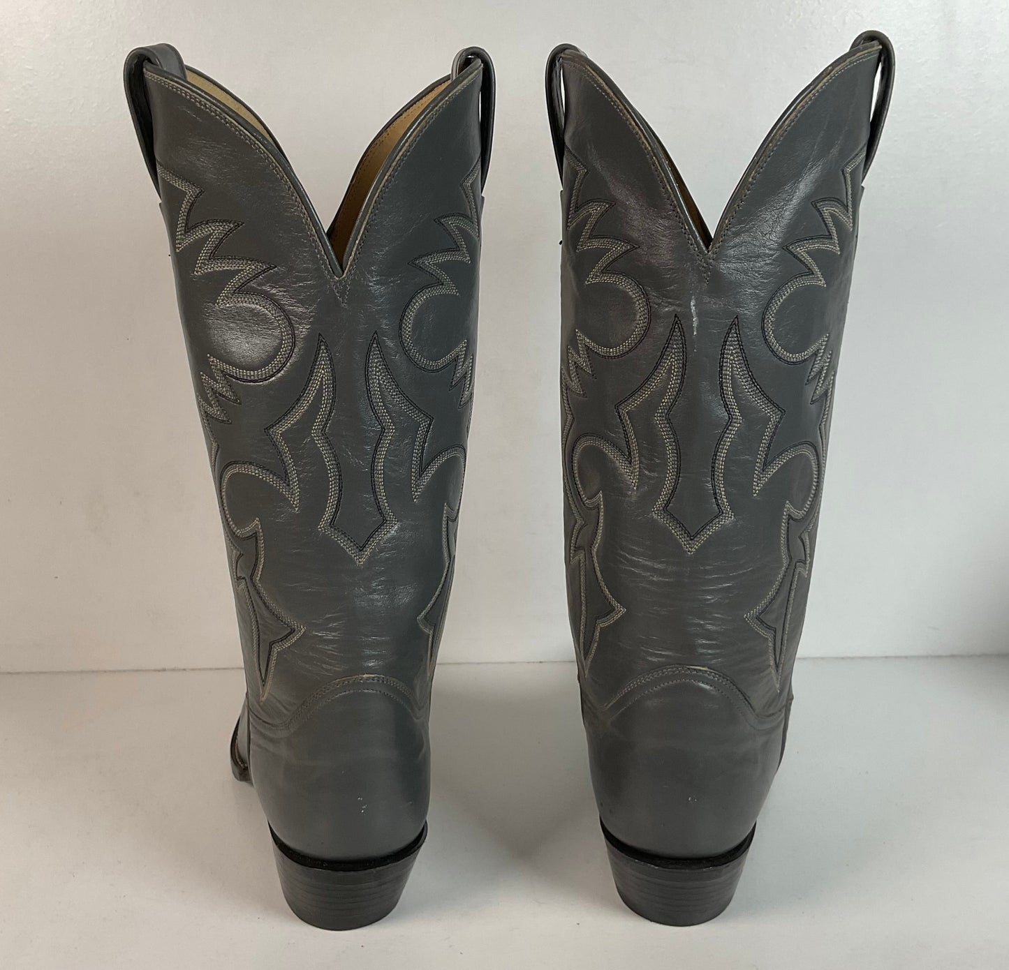Remington Custom Cowboy Boots | USA Made | Grey | Men’s 8.5 B | Women’s 9.5