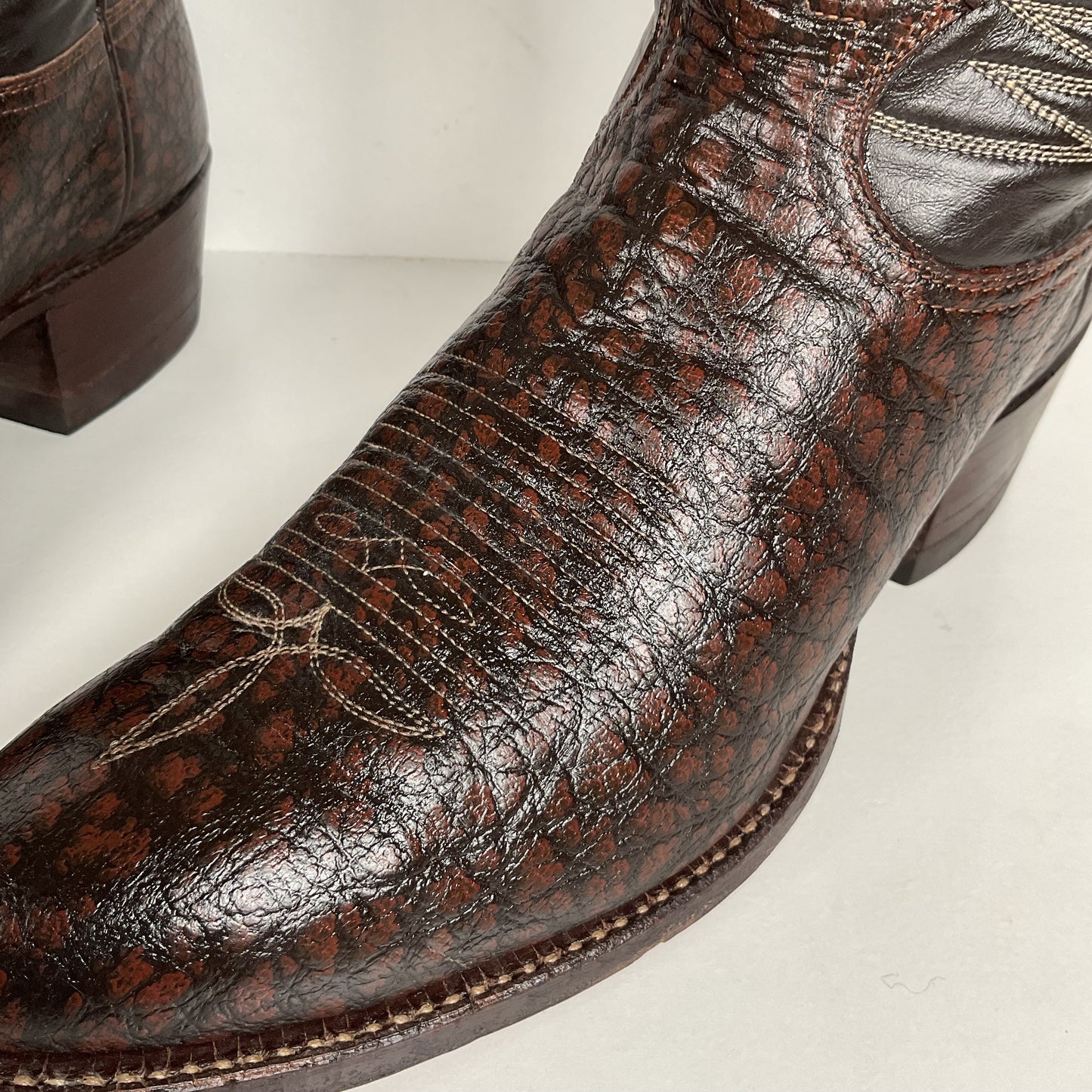 Vintage Tony Lama Caribou Buckaroo Boots | Exotic | Gold Label | Men’s 10 D
