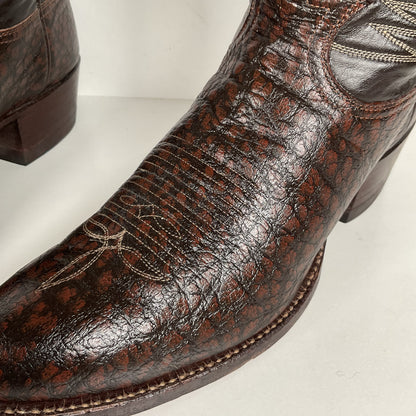 Vintage Tony Lama Caribou Buckaroo Boots | Exotic | Gold Label | Men’s 10 D