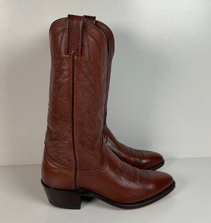 Vintage Dan Post Cowhide Cowboy Boots | USA Made | Men’s 8.5 D