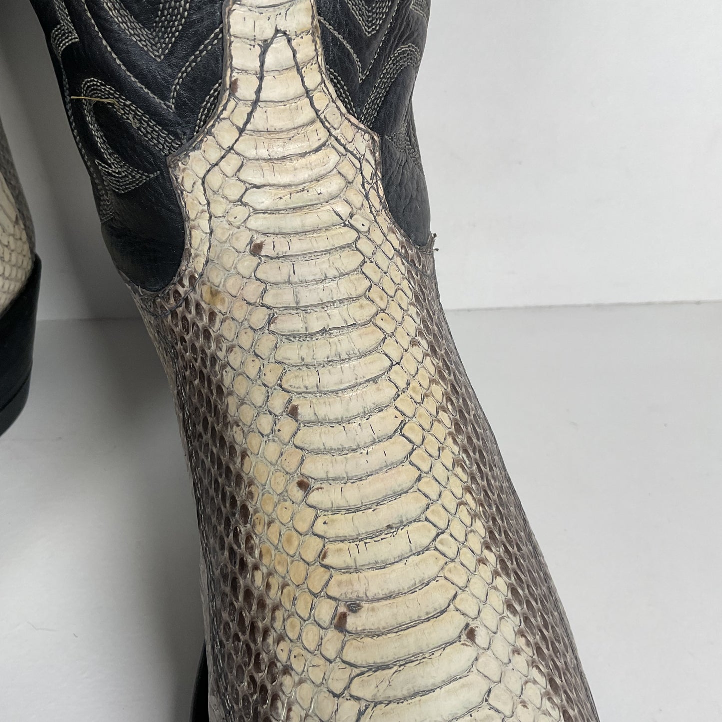Vintage Tony Lama Water Snake Cowboy Boots | Snakeskin | Men’s 8.5 D