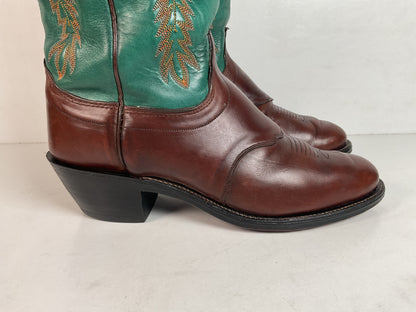 Olathe Tall Top Cowboy Boots 9.5 D USA Made Buckaroo