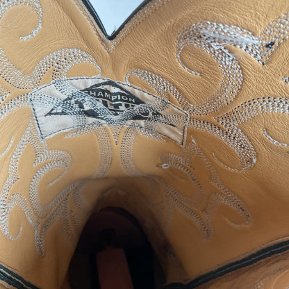 Caboots Lizard Roper Boots 9.5 E Champion Attitude Custom