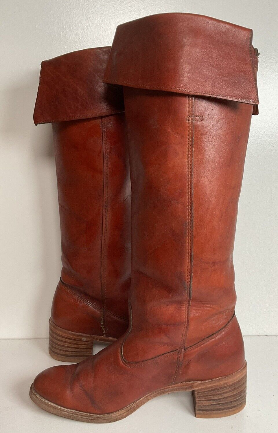 Vintage Dingo Acme Women’s Cuffed Campus Boots 9 M USA Made