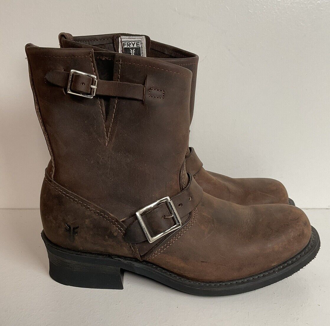 Frye Women’s 8R Engineer Harness Boots 8.5 M Style 77500 USA Made Shorty