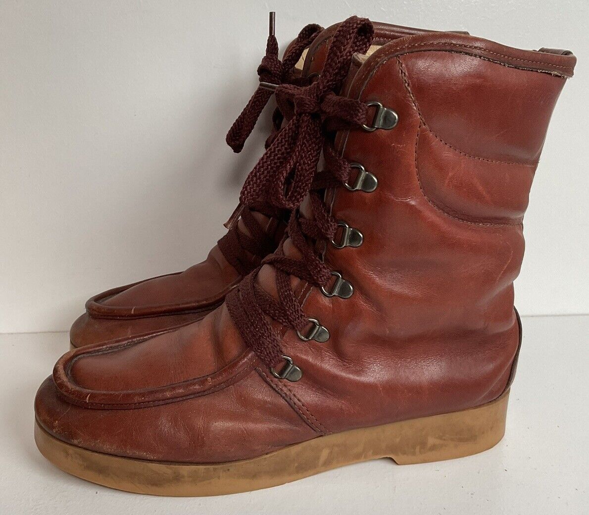 Vintage Idlers for Florsheim Moccasin Boots 8 D USA Winter Insulated