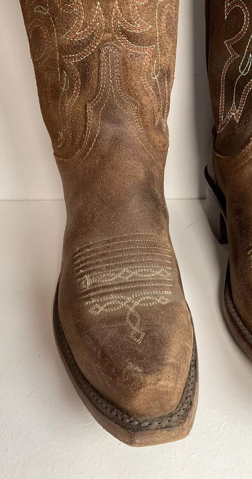 Lucchese 1883 Women’s Rough Out Suede Cowgirl Boots 7.5 B