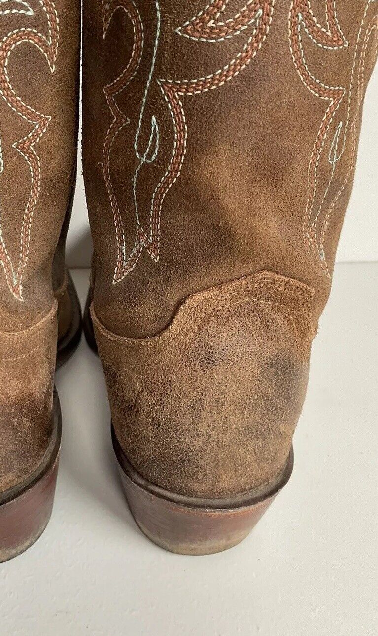 Lucchese 1883 Women’s Rough Out Suede Cowgirl Boots 7.5 B