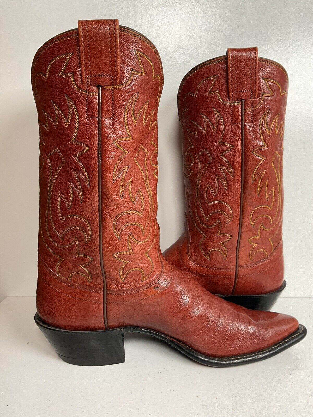 Olathe Exotic Full Kangaroo Cowboy Boots 11 B USA Made