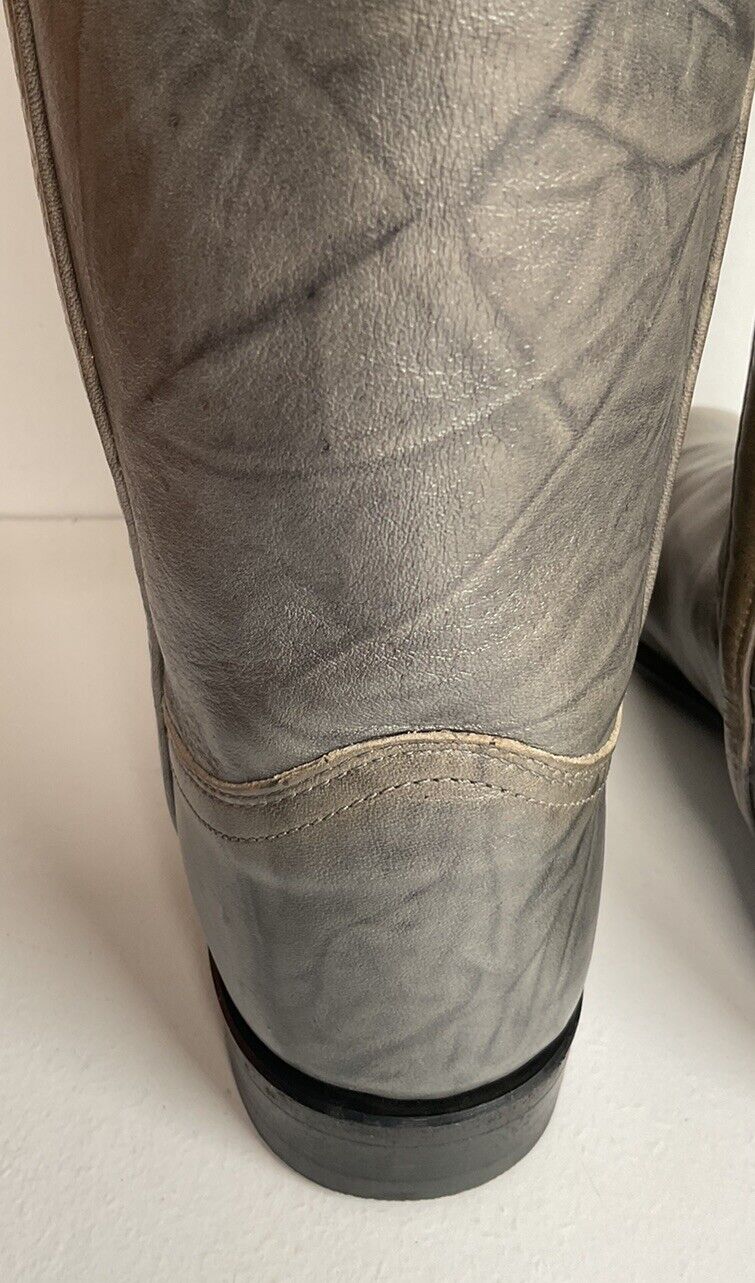 Vintage Justin Grey Marbled Campus Riding Boots 7 B USA Made