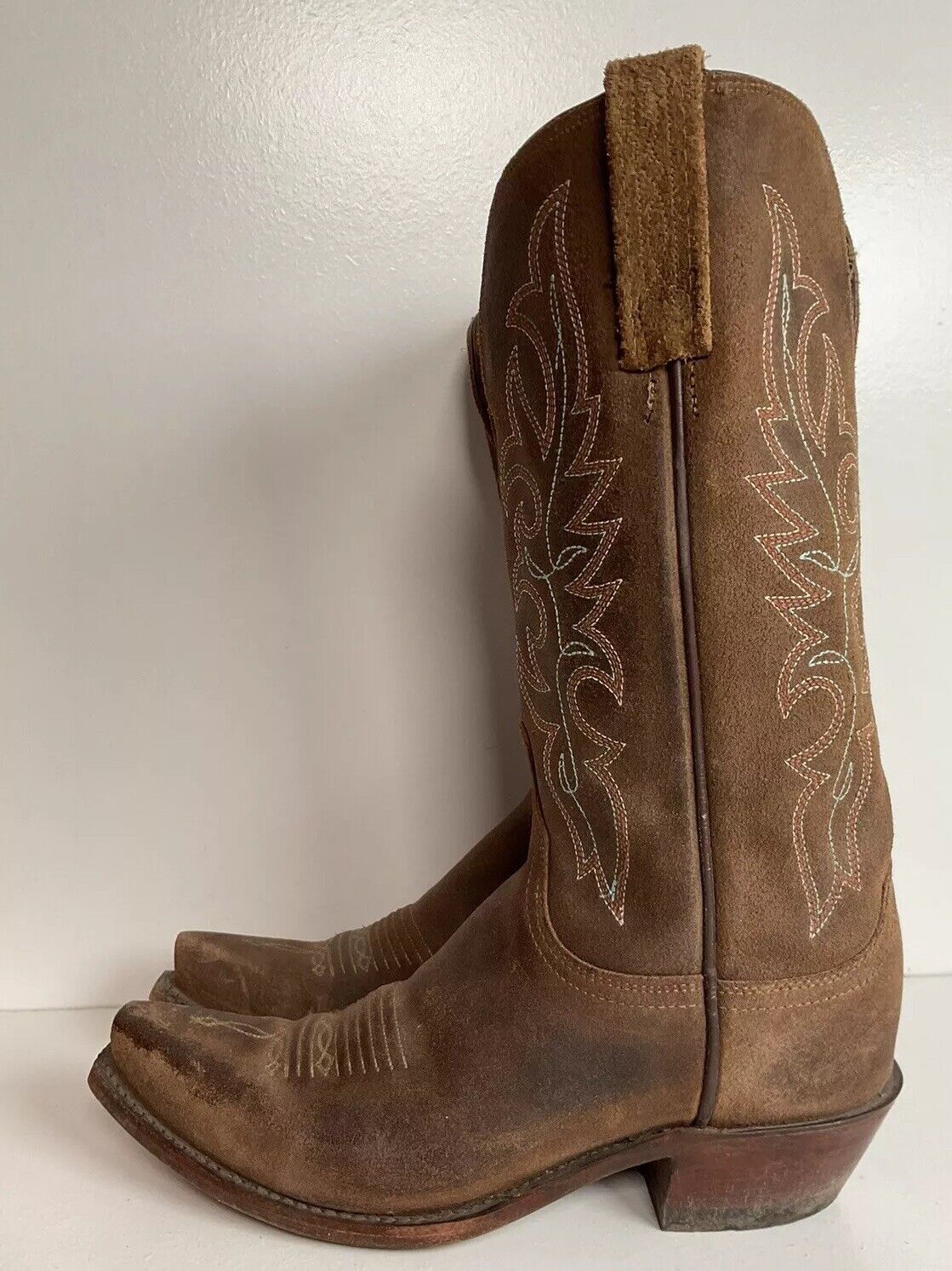 Lucchese 1883 Women’s Rough Out Suede Cowgirl Boots 7.5 B