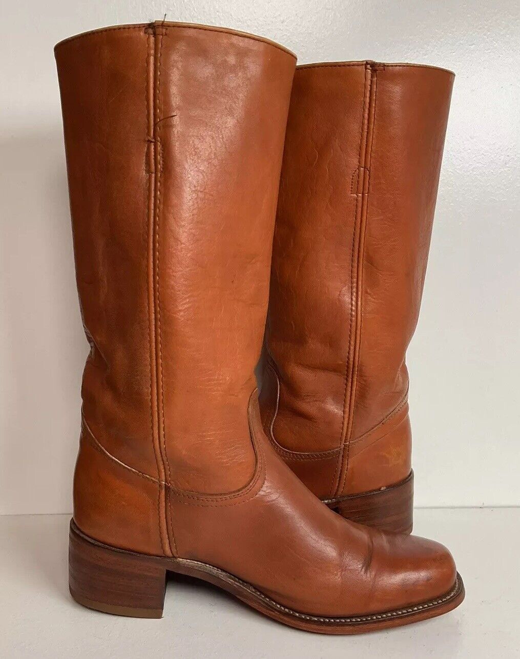 Frye Campus Boots 10 D USA Made Chunky Vintage New Half Soles