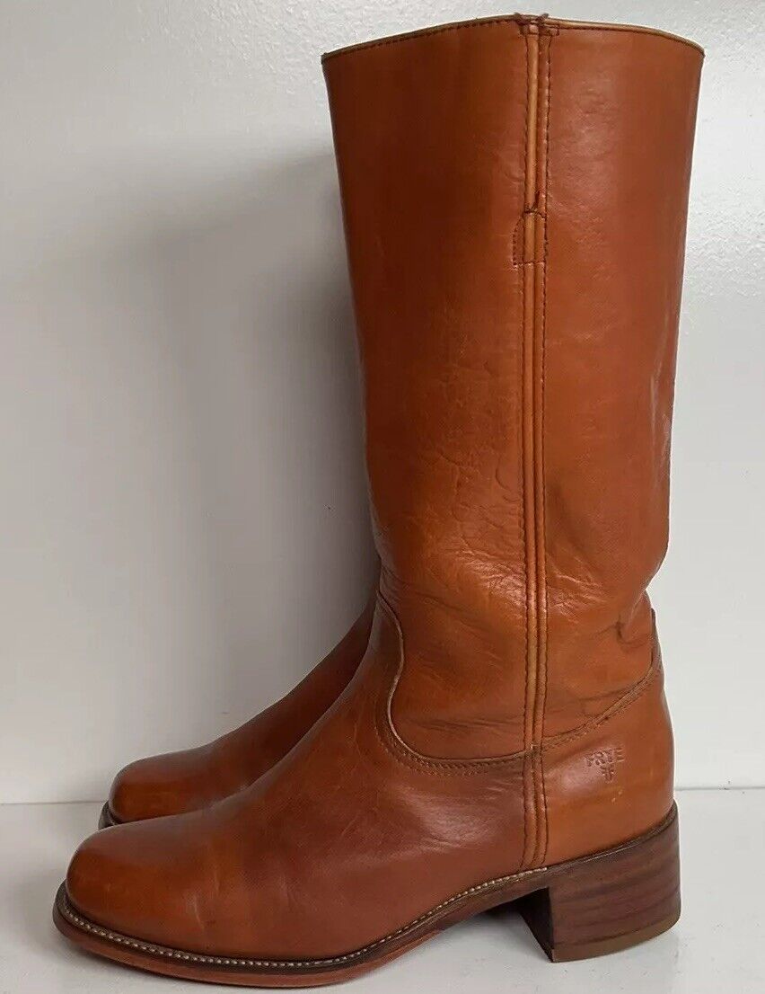 Frye Campus Boots 10 D USA Made Chunky Vintage New Half Soles