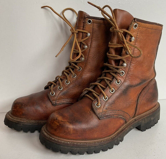 Vintage Red wing Irish Setter Logger Boots 5 Men | 6.5 Women USA Made Vibram