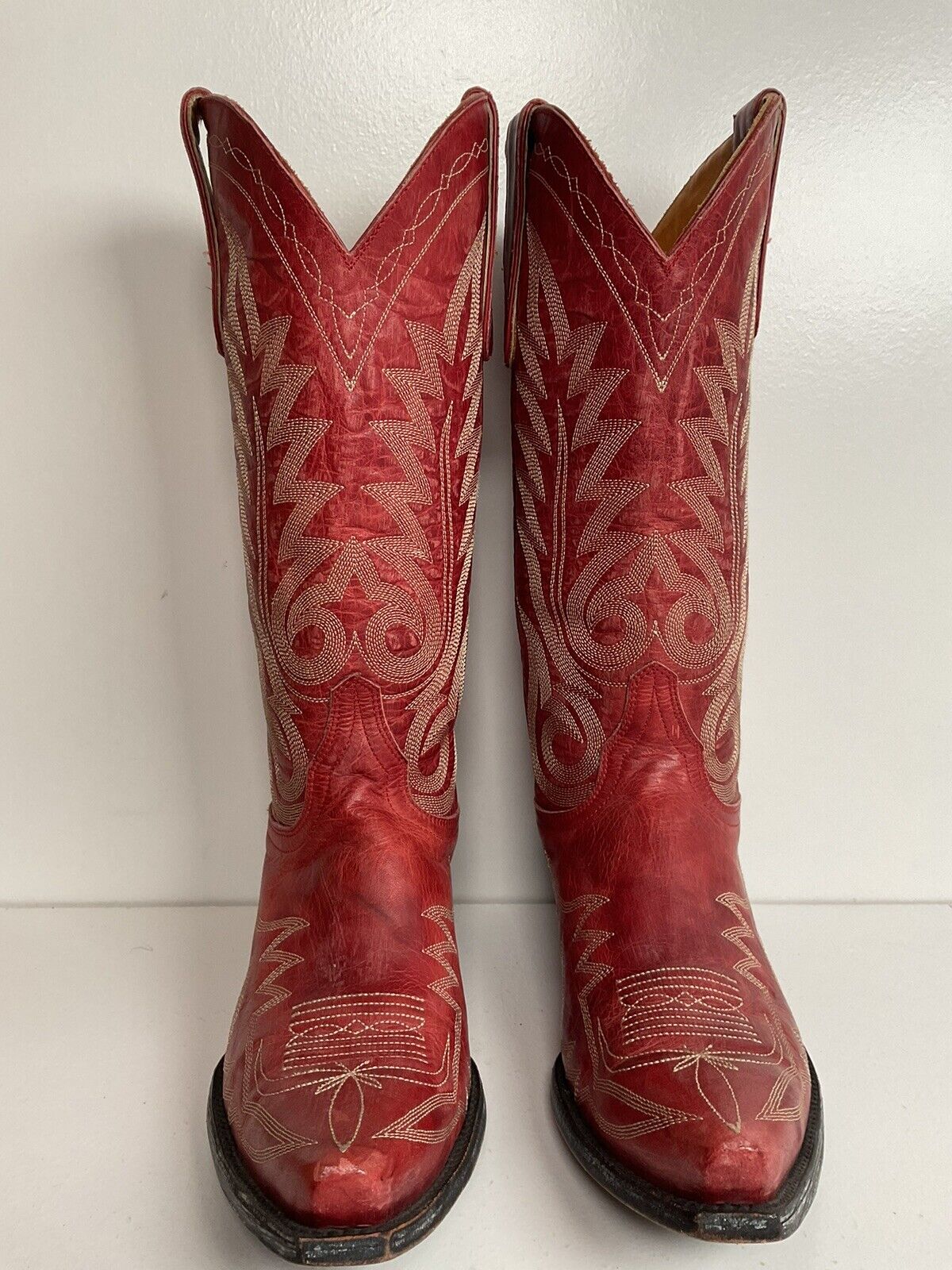 Old Gringo Nevada Red Cowgirl Boots 6.5 B Stitched