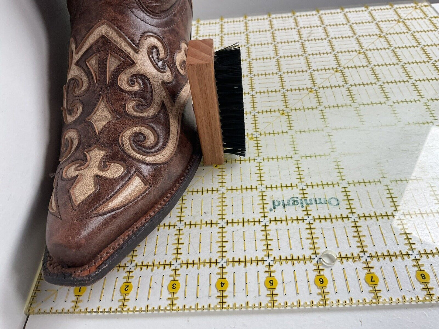 Tony Lama Cassidy & Santa Fe Cowgirl Boots 5 B Tooled Inlay