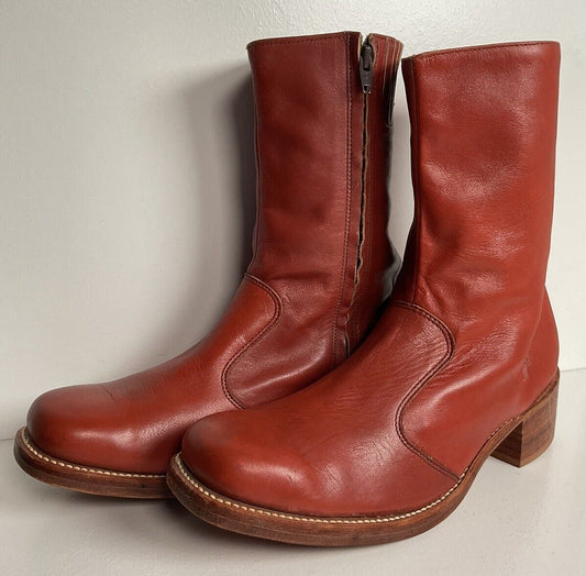 Vintage Frye Chunky Ankle Boots 11 D USA Made Campus