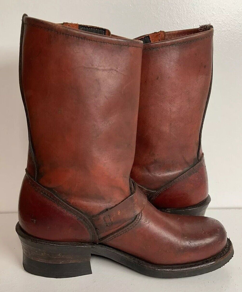 Frye Women’s Engineer Harness Boots 6 M 150th Anniversary Distressed Style