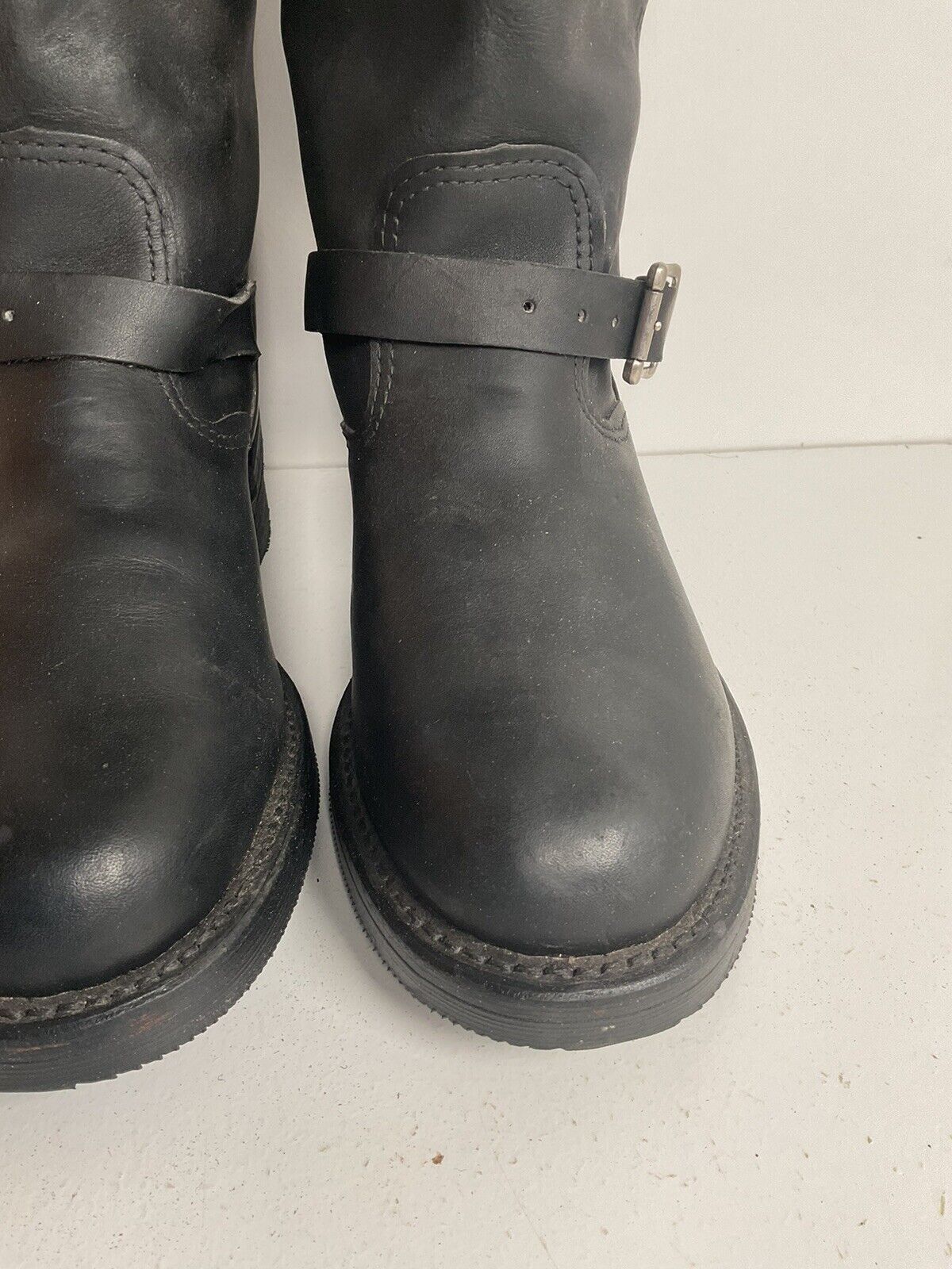 Chippewa Engineer Harness Boots 8.5 EE Style 97863 Black Leather Soft Toe USA