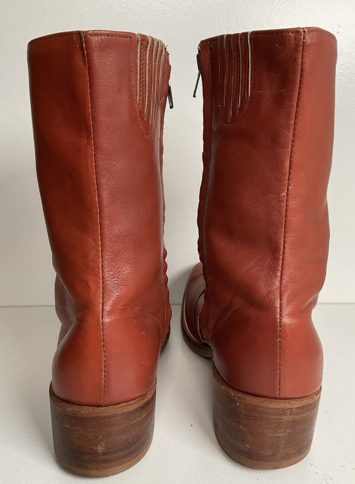 Vintage Frye Chunky Ankle Boots 11 D USA Made Campus