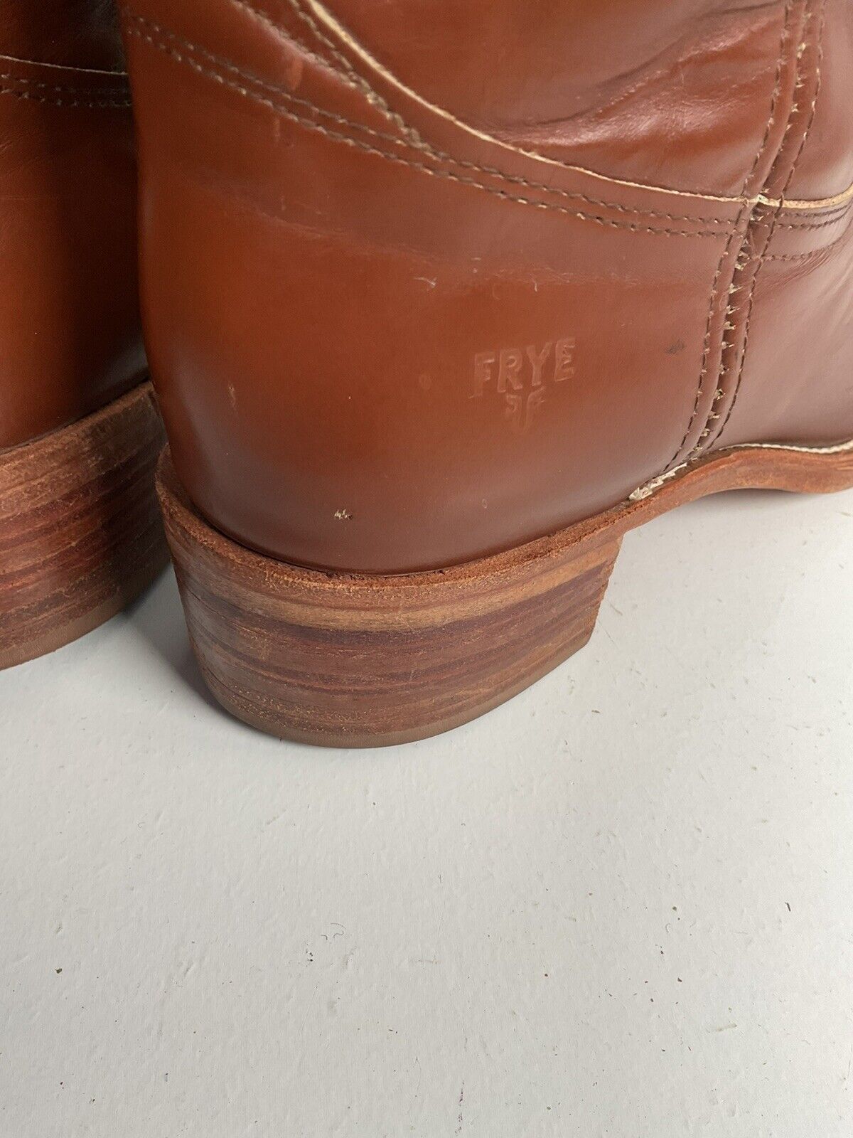 Vintage Men’s Frye 15” Brown Campus Boots 11 D USA Made Style 2955