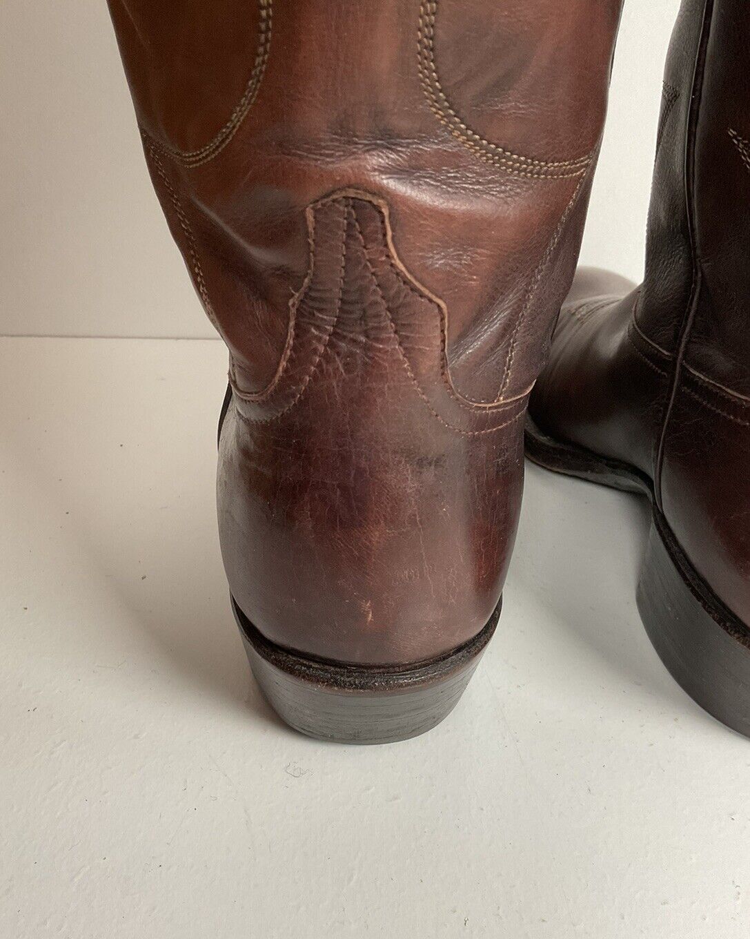 Vintage Rocky Carroll Custom Cowgirl Boots 8-8.5 Texas Americana